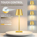 4 Pack Gold Rechargeable Led Cordless Table Lamps,Cordless Lamp with 6000mAh Battery Operated,Wireless Lamp for Restaura