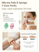 Gua Sha and Face Roller Set: Face Skin Care Tools with Facial Cleansing Brush, 2 Silicone Scrubber Pads & Face Sponge, T