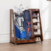 Two-Bag Wooden Golf Storage Rack