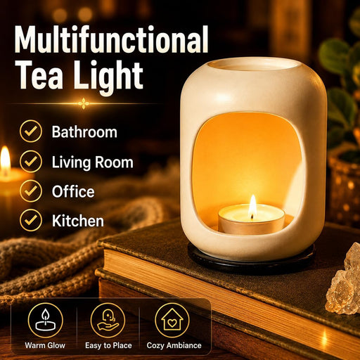 White Tea Lights Candles - Unscented Tealights, Mini Votive Candles