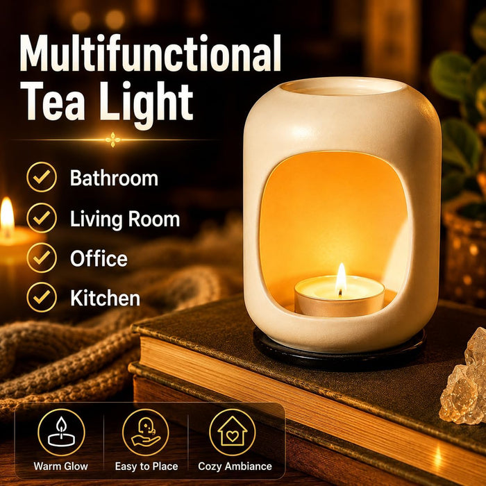 White Tea Lights Candles - Unscented Tealights, Mini Votive Candles