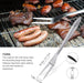 8PCS BBQ Grill Tools Set with Extra Thick Stainless Steel Spatula, Fork, Tongs & Cleaning Brush - Complete Barbecue Acce