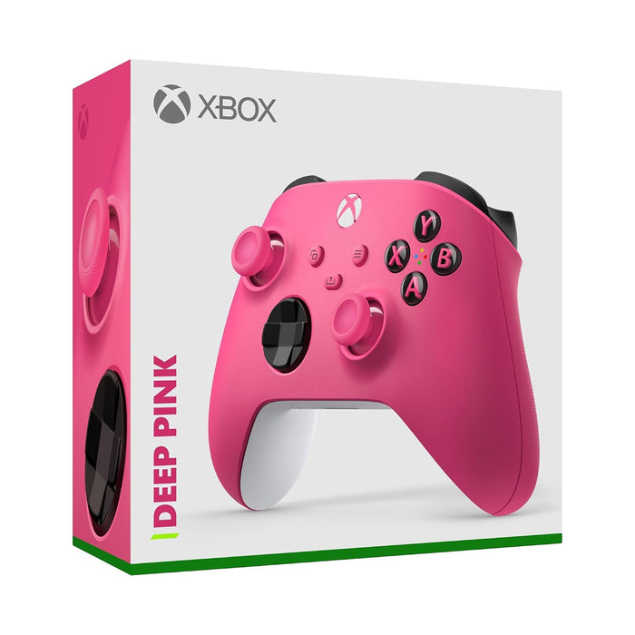 Xbox Wireless Gaming Controller | Deep Pink | Consoles, PCs, TVs, mobile, and more | Textured Grip | Wireless, Bluetooth, USB-C Connectivity