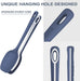 5 Pieces Silicone Spatulas Set, Heat Resistant Rubber Spatula
