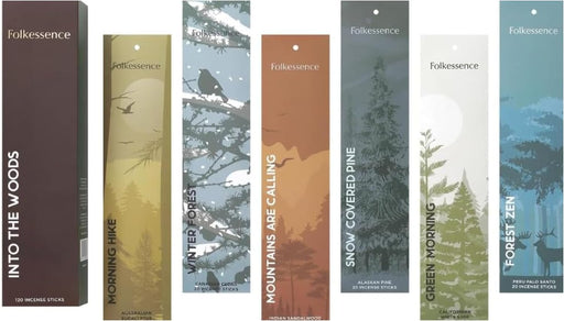 Premium Incense Sticks Sandalwood, Palo Santo, Pack of 6-120