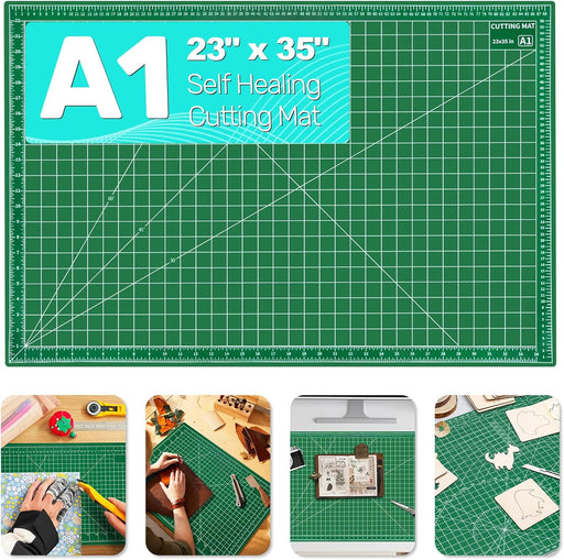 Self Healing Cutting Mat, 23" x 35", Large Double-Sided Rotary Cutting Mat for Sewing, Quilting, Scrapbooking, Fabric & 