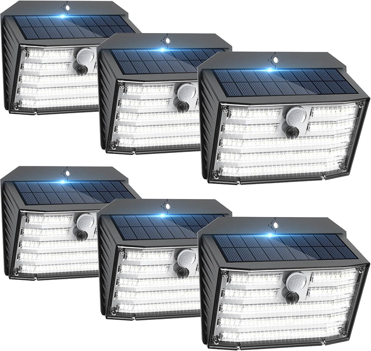 Solar Motion Lights Outdoor, Ultra Bright Solar Fence Lights with Motion Sensor, IP65 Waterproof Security Light 3 Modes,