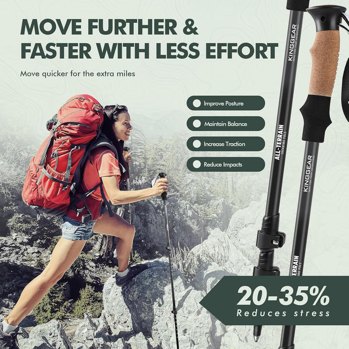Trekking Poles 7075 Aluminum Lightweight Hiking Sticks