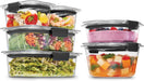 Brilliance BPA-Free Food Storage Container Set with Airtight Lids, 5-Pack (3.2 Cup) - Perfect for Lunch, Meal Prep, and Leftovers