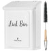 Magnetic Lint Bin for Laundry Room Organization and Storage,White