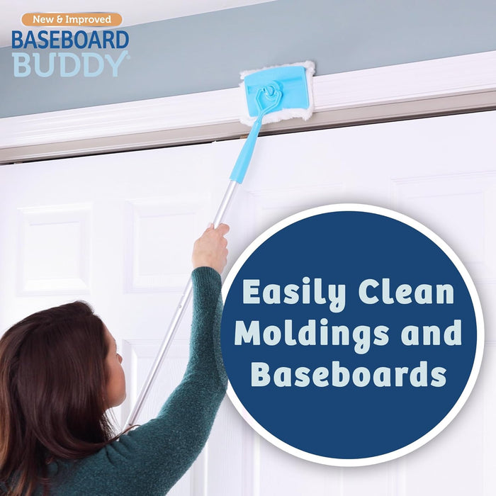 | Lightweight Home Cleaning Essential, Perfect for Baseboards, Moldings & Walls, Glide & Wipe Trapping & Locking Dirt & 