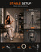 Ring Light with Stand, 50" Phone Tripod with Wireless Remote