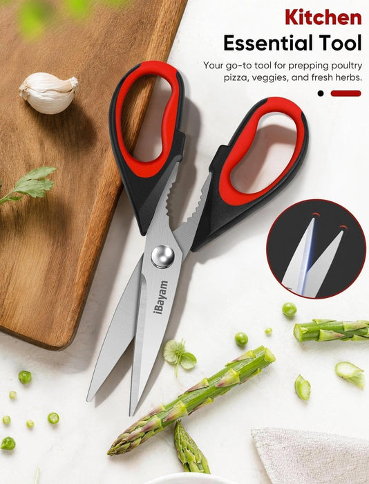 Kitchen Scissors Shears All Purpose Heavy Duty, Protective Sheath
