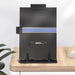 Desktop Document Holder Stand with 7 Adjustable Positions, Black Metal File Organizer Management Copyholder for Typing S