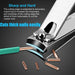 Manicure Set 18Pcs Stainless Steel Nail Clippers Set with Case Black