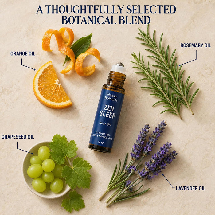 Zen Sleep Essential Oil Roll On 10-ml - Calming Blend for Deep Sleep