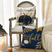 Fall Hello Pumpkin Blue Pillow Covers 18x18 Inch Set of 4