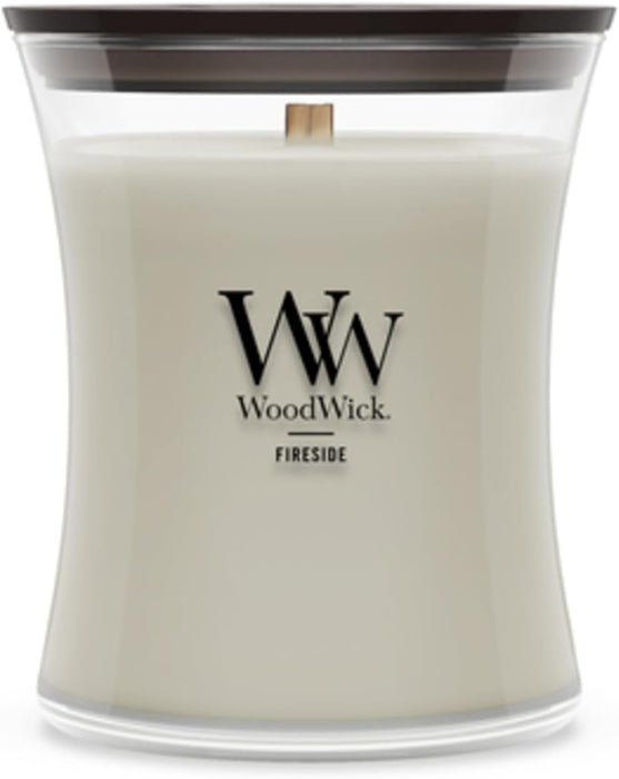 WoodWick Fireside Scented Candle, Crackling Wick, 9.7oz