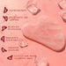 IcyMe Rose Quartz Roller & Gua Sha Facial Tool Set for Depuffing