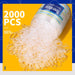 2000Pcs Clear Hair Ties Small Hair Elastics Rubber Hair Bands