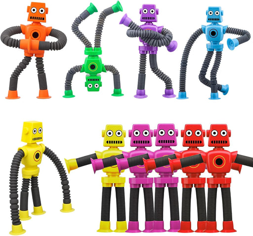10 PCS Robot Suction Fidget Sensory Toy Party Favors for Kids