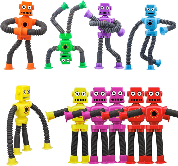 10 PCS Robot Suction Fidget Sensory Toy Party Favors for Kids