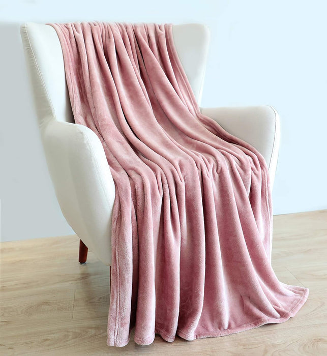 Large Flannel Fleece Throw Blanket, 50×70 Inch