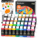 Acrylic Paint, 36 Colors Acrylic Paint Set with Brushes & Palette, 2oz/60ml Bottles, Rich Pigments Non-toxic for Artists Kids & Adults, Painting on Canvas Rocks Ceramic Wood