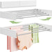 Wall Mounted Clothes Drying Rack 32", Foldable Wall Laundry Rack