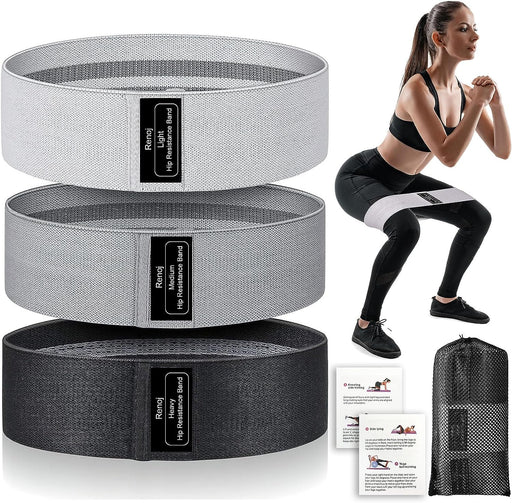 Resistance Bands for Working Out: 3-Set Professional Exercise Bands for Pilates, Yoga, Home Gym, Booty, Leg Training | H