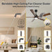 Microfiber Feather Duster 5-in-1 Kit, Dusters for Cleaning, Duster with Extension Pole 100 Inches, Cobweb Duster, Microfiber Dusters for High Ceilings and Fans, Blinds, Cars and Furniture