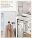 4 Pack Large Heavy Duty Wall Hooks - 26lb Max, Stainless Steel Adhesive Towel Hook, Shower Hooks for Hanging Towel, Coat
