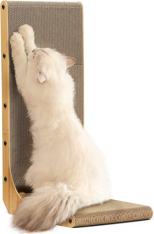 Cat Scratcher, 26.8 Inch L Shaped Cat Scratch Pad for Indoor Cats