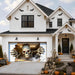Halloween Garage Door Cover 16x7 FT, Realistic Garage Scene Design