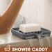2 Pack Silicone Soap Dish with Drainage Holes for Bathroom Shower Caddy Kitchen Counter Bar Sponge Holder Drying Rack Si