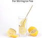 4 PCS 6.7 Inches Coffee Spoons, Stirring Spoons, Tea Spoons Long Handle, Teaspoons, Gold Spoons, Ice Tea Spoons, Long Spoons for Stirring, Espresso Spoons Stainless Steel