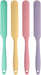 4 Pcs Silicone Jar Spatula Set - Long Handle Sourdough Scraper, Skinny Spatula for Jars, Bottles, and Containers, Non-St