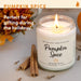 Pumpkin Spice Fall Candles for Home, 9 oz Scented Soy Jar