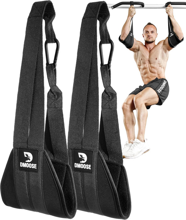 Hanging Ab Straps for Pull Up Bar & Core Strength Training - Soft Padded Exercise Straps for Ab Swing & Leg Raises, Hang