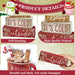 4 Pcs Christmas Table Decorations Indoor, Hot Cocoa Wood Block Sign