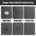Pet Feeding Mat-Absorbent Dog Mat for Food and Water Bowl-No Stains Easy Clean Dog Food Mat-Quick Dry Water Dispenser-Pu