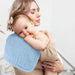 Baby Burp Cloths 100% Cotton Newborn Muslin Burp Cloths 10x20 inches Baby Essentials Blue & Green 5-Pack