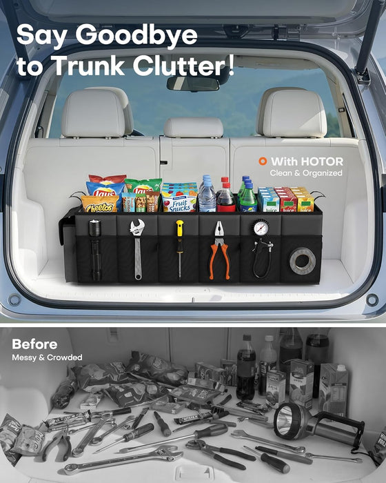 Trunk Organizer, Sturdy Foldable with Cooler for Car, Sudan & SUV
