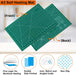 Self Healing Sewing Mat, 12inch x 18inch Rotary Cutting Mat Double Sided 5-Ply Craft Cutting Board for Sewing Crafts Hob