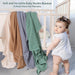 Muslin Swaddle Blankets for Newborn, 2 Pack Breathable Soft Receiving Blanket, Large 41 x 41 inches Swaddle Wrap Burping