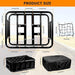 Bike Basket Rear, Large Bicycle Basket with Cargo Net, Liner and Waterproof Cover for Electirc Bike, Ebike and Bikes, Large Capacity Wire Bakset