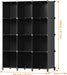 Closet Organizers and Storage, 12 Cube Storage Organizer, Black