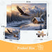 4-Pack 500 Piece Puzzles for Adults, Four Seasons Scenery Jigsaw Puzzles for Adults 500 Pieces, Fun Challenging Jigsaw Puzzles 500 Pieces for Adults Family Game Gift for Home Decor Wall Art