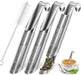3 Pcs Tea Infuser and 1 Brush, tea diffusers for loose teaTea Infuser for Loose Tea Leaf, Coffee, Spices, Seasonings,Tea Infusers Pen with Hook