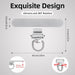 360° Rotating Stainless Steel Phone Tether Tab (3-Pack) - Universal for iPhone & Other Phones (Fits Wristbands/Necklaces